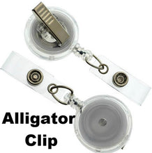 Load image into Gallery viewer, Halloween Black Feltie Skulll Retractable ID Badge Reel