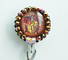 Load image into Gallery viewer, Harry Potter Gryffindor Retractable ID Badge Reel