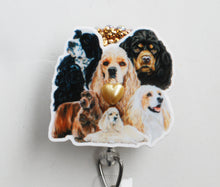 Load image into Gallery viewer, Cocker Spaniel Retractable ID Badge Reel