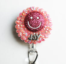 Load image into Gallery viewer, Happy Face And Joy Retractable ID Badge Reel