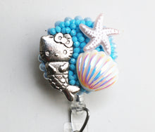 Load image into Gallery viewer, Hello Kitty Mermaid Retractable ID Badge Reel