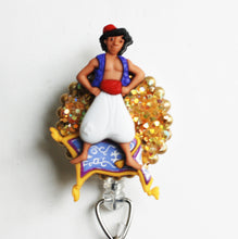 Load image into Gallery viewer, Aladdin And His Magic Carpet Retractable ID Badge Reel