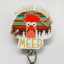 Load image into Gallery viewer, Beaker From The Muppets Retractable ID Badge Reel