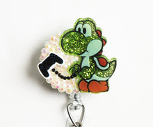 Load image into Gallery viewer, Yoshi Super Mario Retractable ID Badge Reel