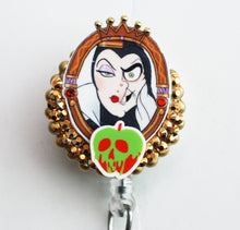 Load image into Gallery viewer, Snow White's Evil Queen Retractable ID Badge Reel