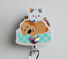 Load image into Gallery viewer, Cat Dog Love Retractable ID Badge Reel