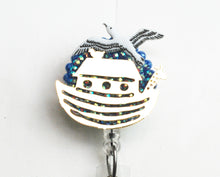 Load image into Gallery viewer, Noah's Ark Retractable ID Badge Reel