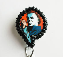 Load image into Gallery viewer, Michael Myers Retractable ID Badge Reel