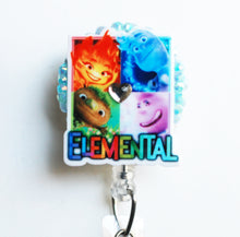 Load image into Gallery viewer, Elemental Retractable ID Badge Reel