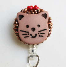 Load image into Gallery viewer, Happy Cat Retractable ID Badge Reel