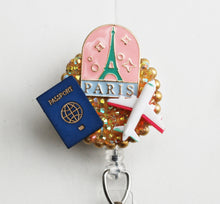 Load image into Gallery viewer, Oh LA LA Paris Retractable ID Badge Reel