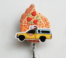 Load image into Gallery viewer, Toy Story Pizza Planet Truck Retractable ID Badge Reel