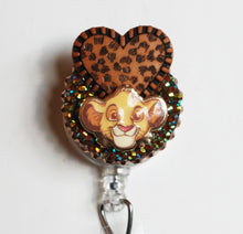 Load image into Gallery viewer, Simba From Lion King Retractable ID Badge Reel