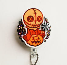 Load image into Gallery viewer, Sam From Trick 'r Treat Retractable ID Badge Reel