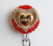 Load image into Gallery viewer, Love Retractable ID Badge Reel