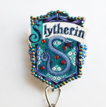 Load image into Gallery viewer, Harry Potter's Slytherin House Retractable ID Badge Reel