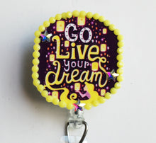 Load image into Gallery viewer, Rapunzel Go Live Your Dream Retractable ID Badge Reel