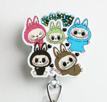 Load image into Gallery viewer, Labubu Friends Retractable ID Badge Reel