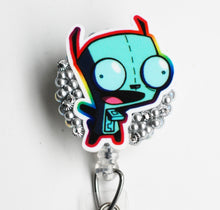 Load image into Gallery viewer, Invader Zim Retractable ID Badge Reel