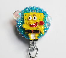 Load image into Gallery viewer, A Rose From Sponge Bob Retractable ID Badge Reel