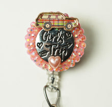 Load image into Gallery viewer, Girl's Trip Retractable ID Badge Reel
