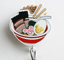 Load image into Gallery viewer, Mickey Mouse Ramen Retractable ID Badge Reel