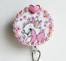 Load image into Gallery viewer, Marie From The Aristocats Retractable ID Badge Reel