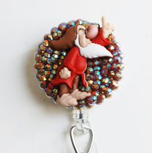 Load image into Gallery viewer, Grumpy From Snow White Retractable ID Badge Reel