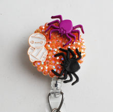 Load image into Gallery viewer, Halloween Baby Mummy Retractable ID Badge Reel