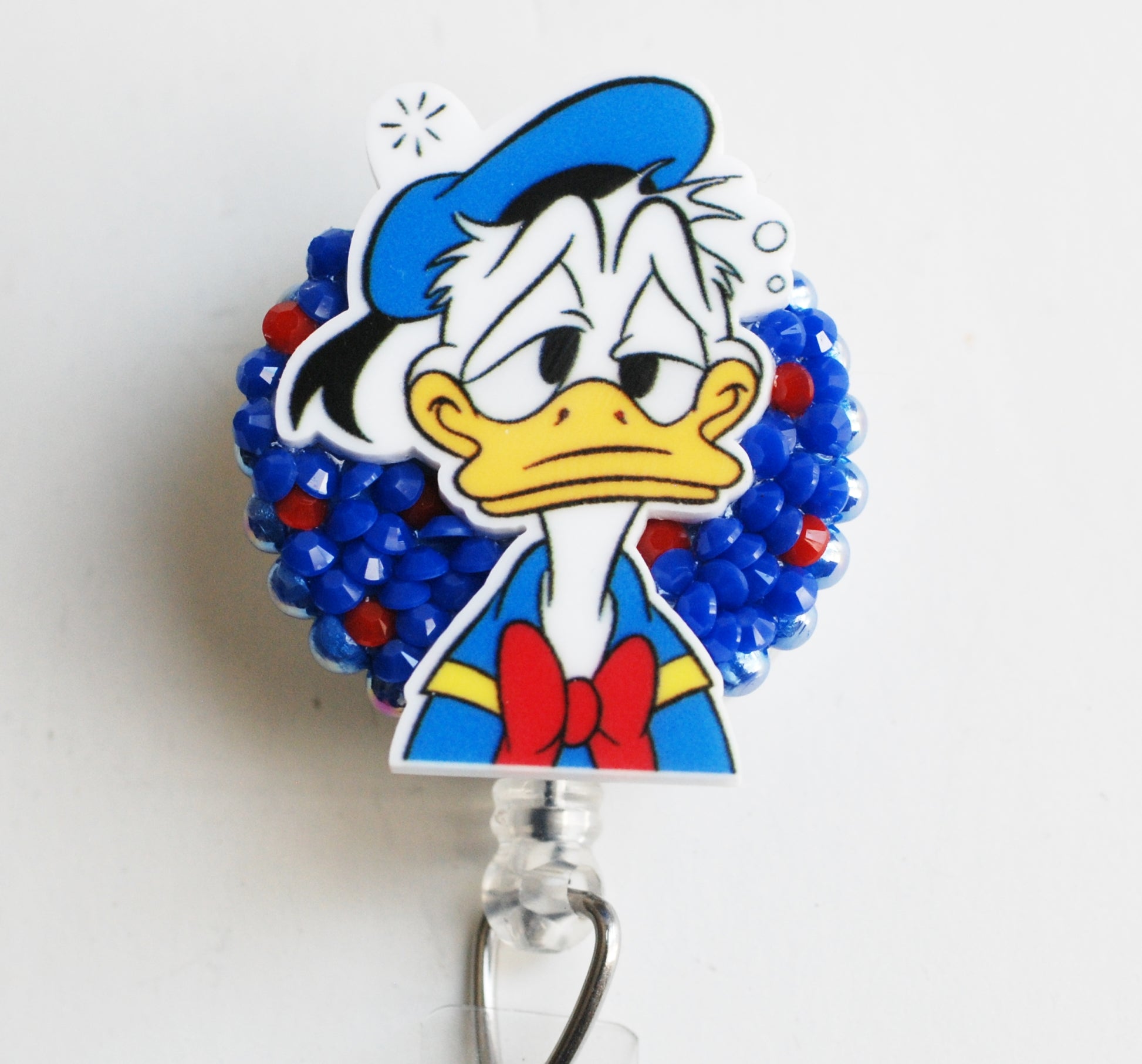 リール Donald Duck Dizzy Donald Duck Retractable ID Badge Reel – Zipperedheart