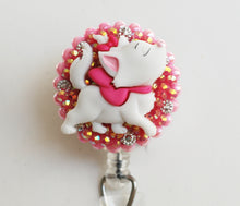 Load image into Gallery viewer, Marie From The Aristocats Confident Stroll Retractable ID Badge Reel
