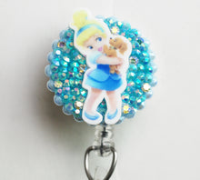 Load image into Gallery viewer, Little Cinderella Retractable ID Badge Reel