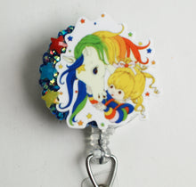 Load image into Gallery viewer, Rainbow Brite And Starlite Retractable ID Badge Reel
