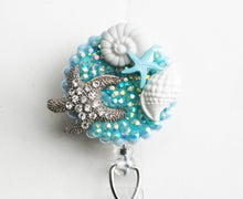 Load image into Gallery viewer, Starfish Bling Retractable ID Badge Reel