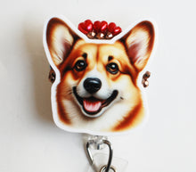 Load image into Gallery viewer, Corgi Retractable ID Badge Reel