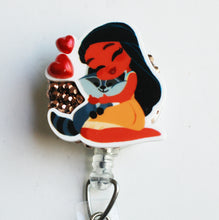 Load image into Gallery viewer, Pocahontas And Meeko Retractable ID Badge Reel