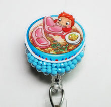Load image into Gallery viewer, Ponyo Retractable ID Badge Reel