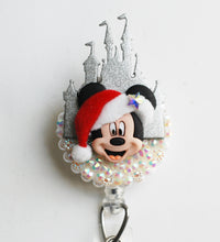 Load image into Gallery viewer, Mickey Mouse Christmas Retractable ID Badge Reel