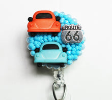 Load image into Gallery viewer, Route 66 Retractable ID Badge Reel