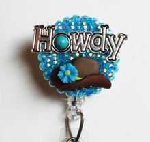 Load image into Gallery viewer, Howdy Retractable ID Badge Reel