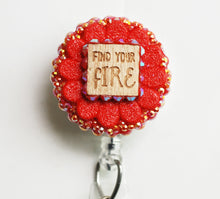 Load image into Gallery viewer, Find Your Fire Retractable ID Badge Reel