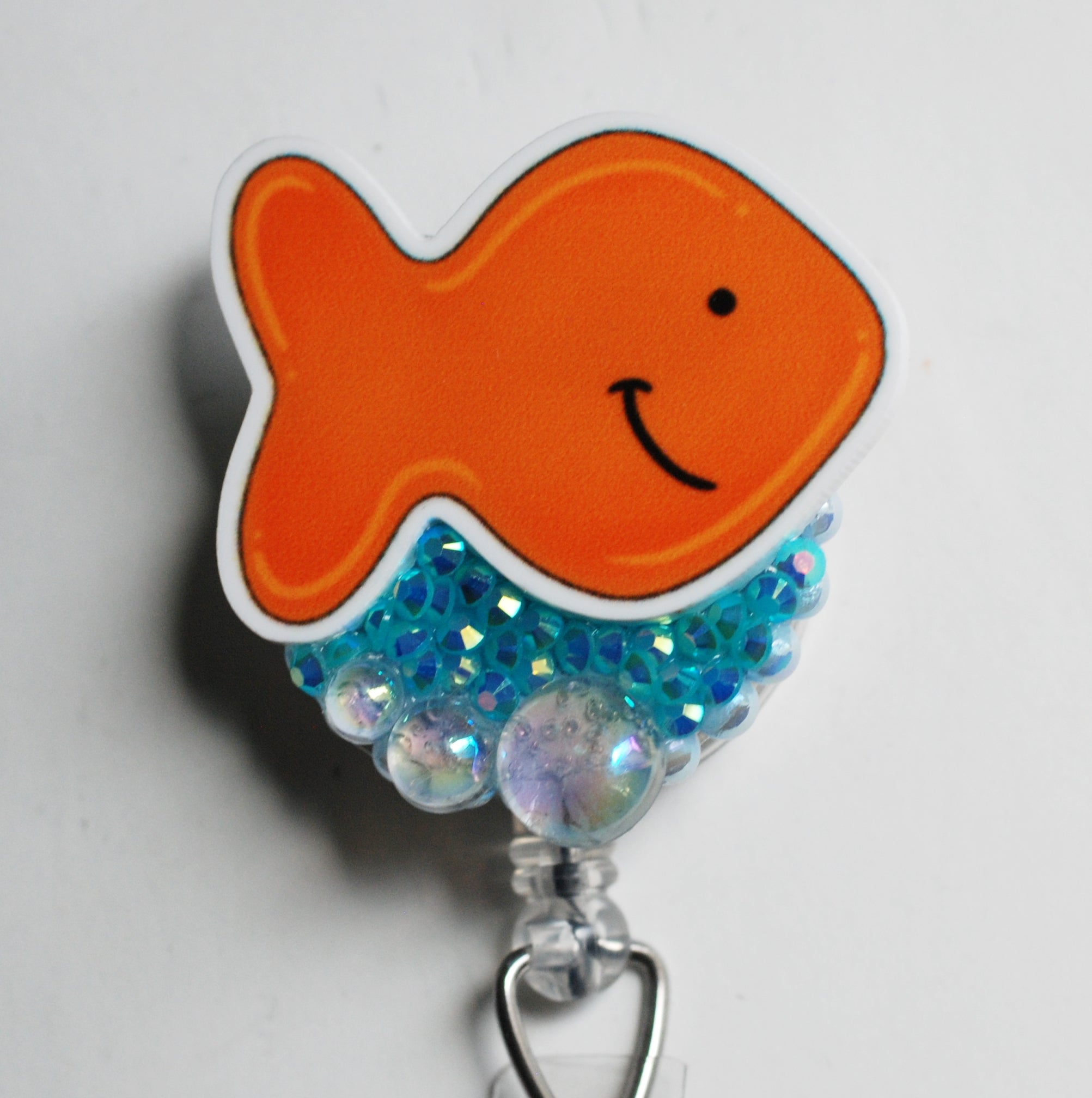 Gold Fish Retractable ID Badge Reel – Zipperedheart