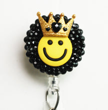 Load image into Gallery viewer, Royal Happy Face Retractable ID Badge Reel