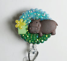 Load image into Gallery viewer, Hippo Retractable ID Badge Reel