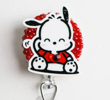 Load image into Gallery viewer, Pochacco Hello Kitty Retractable ID Badge Reel