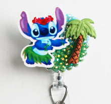 Load image into Gallery viewer, Hula Stitch Retractable ID Badge Reel