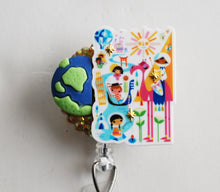 Load image into Gallery viewer, It's A Small World Retractable ID Badge Reel