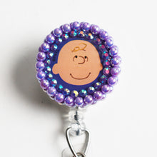Load image into Gallery viewer, Peanuts Charlie Brown Retractable ID Badge Reel