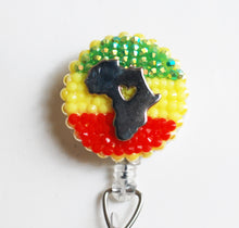 Load image into Gallery viewer, Africa Retractable ID Badge Reel