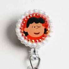 Load image into Gallery viewer, Peanuts Lucy Retractable ID Badge Reel